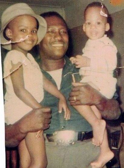 Childhood picture of Andre Rock and Chris Rock with their father Julius Rock